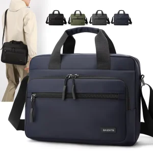 Men’s Fashionable Large Capacity Custom Crossbody Satchel Business Casual Shoulder Bag for Work