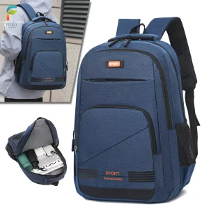 Men’s Laptop Backpacks Business Fashion Double Shoulder Bag Waterproof Oxford Student School Bag