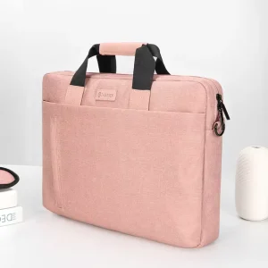 Men’s Laptop Briefcase Bag Waterproof Polyester Notebook Shoulder Handbag Fits 13.3 15.6 17.3 Inch Computers