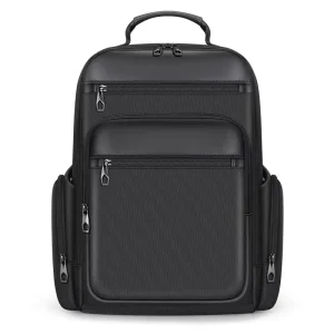 Men’s Lightweight Polyester Laptop Backpack Zipper Multi-Pocket Waterproof Durable Abrasion-Resistant Storage