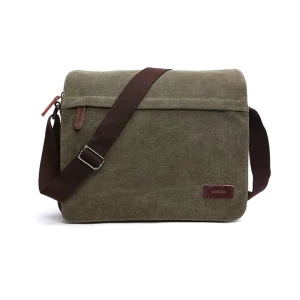 Men’s Messenger Bag Canvas Shoulder Bags Laptop Bags for Work and School Cross Body Bags OEM