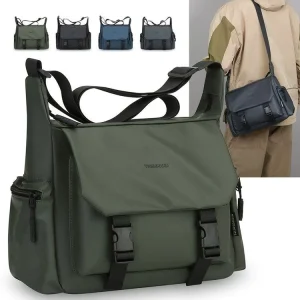 Men’s Messenger Bag Large Capacity Shoulder Bag New Autumn Winter Fashion Film Backpack Waterproof Multifunctional