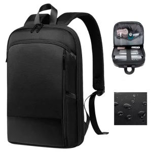 Men’s Ultra Thin Sport Backpack Business Commuting Laptop Backpack With Computer Interlayer