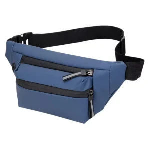 Men’s Waist Bag Large Capacity Waterproof Crossbody Chest Belt Bag Casual Outdoor Sports