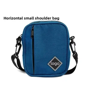 Men’s Women’s Canvas Shoulder Bag Large Capacity Crossbody Daily Casual Small Square Travel Multi-functional Small