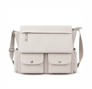 Messenger Bag For Women Durable Canvas Crossbody Handbag With Adjustable Strap Lightweight Laptop Purse