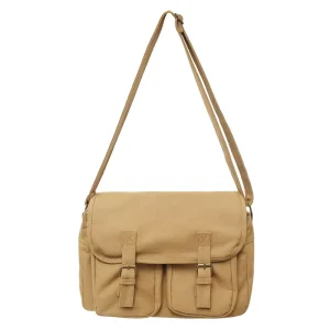 Messenger Satchel Canvas Bag Men Musette Bag for Men Lightweight Vintage Canvas Shoulder Bag