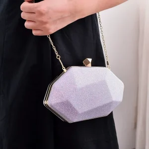 Metal Chain Metallic Colorful Crossbody Bag Women Handbags Women’s Chain Bag