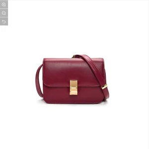 Metal Lock Leather Crossbody Satchel Bag Fashion Lady Woman Designer Shoulder Bag