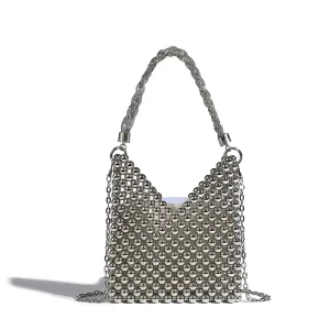 Mini Lightweight Lady Single Zip Water Resistant Fashion Chain Clutch Bag