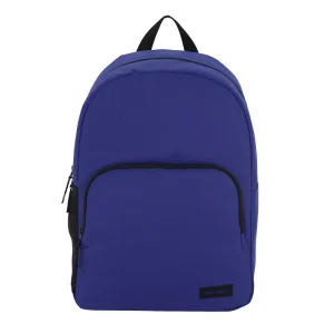 Minimalist Plain Fashion Unisex Backpack Zipper Closure Durable Polyester 18L Capacity Arcuate Shoulder Strap 210D Lining Daily