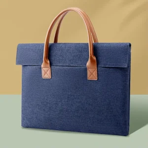 Modern Simple Laptop Bag 14/15 Inch Waterproof Polyester Customizable Logo Corporate Office Use