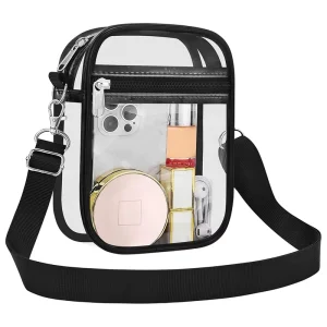Multi Color Customized Sling Outdoor Portable Shoulder Bag Transparent Waterproof Crossbody PVC Bag Fashion Key Coin
