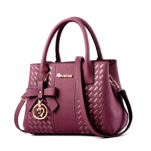 Multi Color Guangzhou China Factory Office Pu Leather Handle Tote Bag Women’s Handbag With love Heart