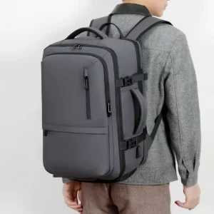 Multi Compartment Oxford Laptop Backpack Large Capacity Waterproof Zipper for Men and Women