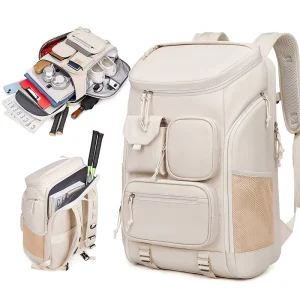 Multi Compartment Water Repellent Sports Backpack Shoe Compartment Short Trip Carry on Travel Backpack