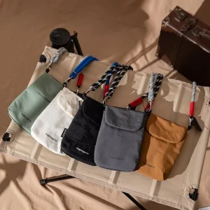 Multi Functional Credit Business ID Card Holder Phone Storage Bag Practical Shoulder Sling Crossbody Purse Bag Customized Logo