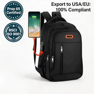 Multi Functional Foldable Waterproof School Backpacks USB Charging Business Travel Bags Unisex Student Computer Laptop Backpack