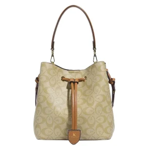 Multi-Functional Large-Capacity Bucket Bag for Ladies PU Material Hand Carried or Worn Across Body