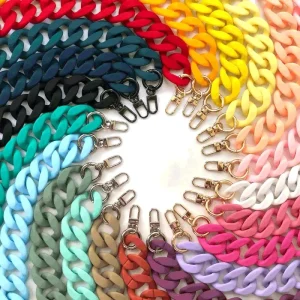 Multi color Acrylic Chain Women’s Bag Accessories Chain Handbag Wallet Chain 45cm Detachable Bag Chain Accessories