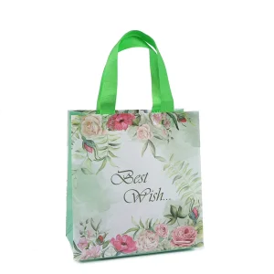 Multi function Cute Trendy Plain Reusable Compact Portable Lightweight Custom Logo Printed Nonwoven Fabric Handbag