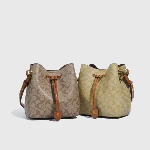 Multi-functional Large-capacity Bucket Bag Made of PU Material Can Be Carried in Hand or Worn Across the Body