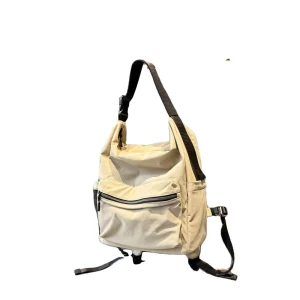 Multi-functional Waterproof Nylon Tote Backpack, Polyester, Unisex, Zipper, Shoulder Bag, Crossbody