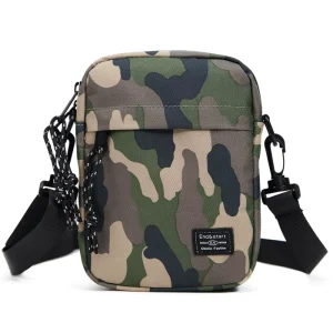 Multi purpose Small Unisex Fashion Messenger Bag Camouflage Shoulder Letter Pattern Mobile Phone