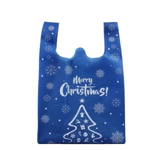 Multicolor Eco friendly Foldable Shopping Packing Reusable Recyclable Non Woven T Shirt Bag Handle Grocery Store