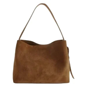 Multifunction Large College Designer Purses Ladies Fashion Soft Suede Genuine Leather Bucket Shoulder Bag with High Quality