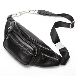 Multifunctional Nurse Waist Pack Leather Fanny Pack Chest Pouch Custom Logo Bulk For Hospital Clinic Medical Staff
