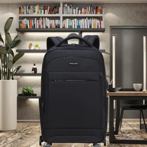 Multifunctional Rolling Waterproof Oxford Large Capacity Laptop Backpack for Business Travel