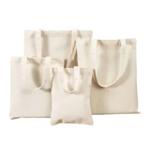 Natural Cotton Tote Bags Cotton Bags with Custom Logo Eco-Friendly Canvas Tote Bags