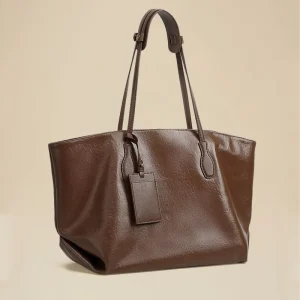 Natural Veg Tan Leather Tote Bag Shopper Purse Women’s Shoulder Bag Daily Durable Timeless Style