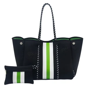 Neoprene Printed Patchwork Beach Bag Large Capacity Waterproof Abrasion Resistant Tote Summer Vacation Seaside Bag Set