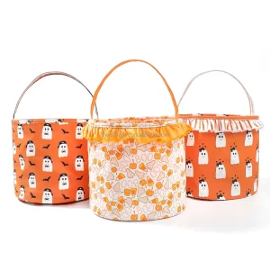 New Arrival Trick or Treat Bag Custom Bucket Ghost Halloween Bucket Bag Monogrammed Halloween Basket Halloween Bag