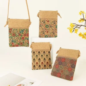 New Arrival Vintage Bohemia Animal Printed Crossbody Bag Women Phone Purse Zipper Pouch Portable Shoulder Bag Ladies Fashion