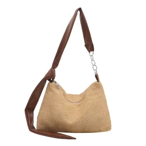 New Casual Straw Bags Summer Shopping Paper Straw Bag Custom logo Designer Women Straw Bags