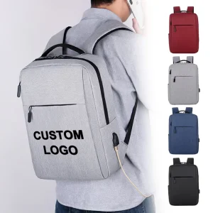 New Custom Logo Travel School College Bag Big Capacity Smart USB Laptop Bag Sport Laptop Backpack for Computer