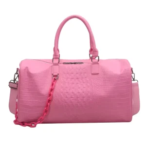 New Custom Trend European American PU Luxury Travel Bag High quality Alligator Pattern Storage Short distance Boarding Bag
