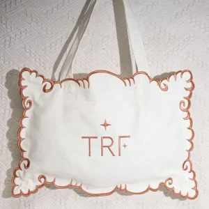 New Design Alien Cotton Twill Tote Pouch With Custom Embroidery Logo Special Cotton Handle Tote Shopping Bag