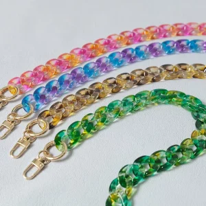 New Design Bag Accessory Detachable Acrylic Bag Chain Women’s Handbag Chain