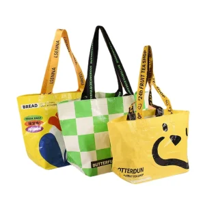 New Design Customized pp Woven Fabric Shopping Tote Bags Woven Bag Durable Eco friendly pp Woven Bag