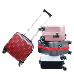 New Design Modern Durable 16 Inch Stewardess Luggage with Aluminum Alloy Trolley and 4-Wheel Spinner