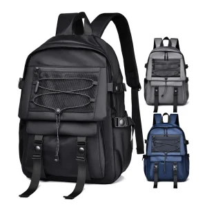 New Design Oxford Laptop Bags for Men Waterproof Black Backpack for Travel