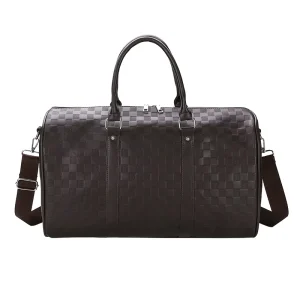 New Design PU Leather Luggage Travel Tote Bag Large Capacity Gym Bag Portable Travelling Bag