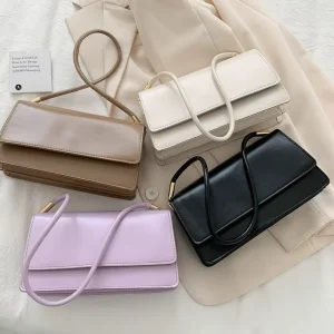 New Factory Ladies Purses and Handbags Women’s Solid Color Crossbody Bags Woman Shoulder Messenger