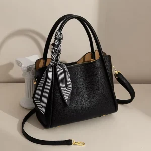 New Fashion Crossbody Bucket Shoulder Tote Bags for Women with Zipper Closure and Single Strap