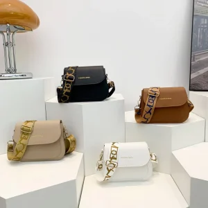 New Fashion Design Ladies Shoulder Bags PU Leather Saddle Bag for Women