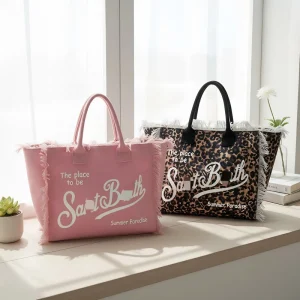 New Fashion Handmade Canvas Tote Bag Trendy Shoulder Bag with Tags Large Capacity Women Tassel Handbag Canvas Bag for Women